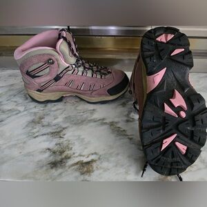 Hi-Tec Women's Pink and Black Athletic Hiking Shoes